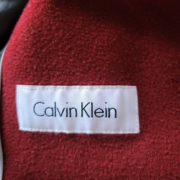Calvin Klein Wool/Cashmere Blend Double Breasted Pea Coat, Dark Red, Women’s 12 - Picture 4 of 7